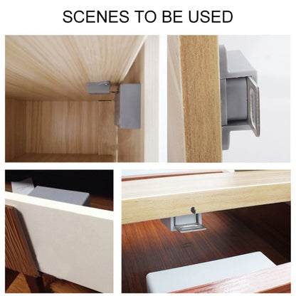 T3 ABS ล็อคการเหนี่ยวนำบัตรแม่เหล็กที่มองไม่เห็นล็อคประตูตู้เดียว, Single, Single Open Cabinet Door
