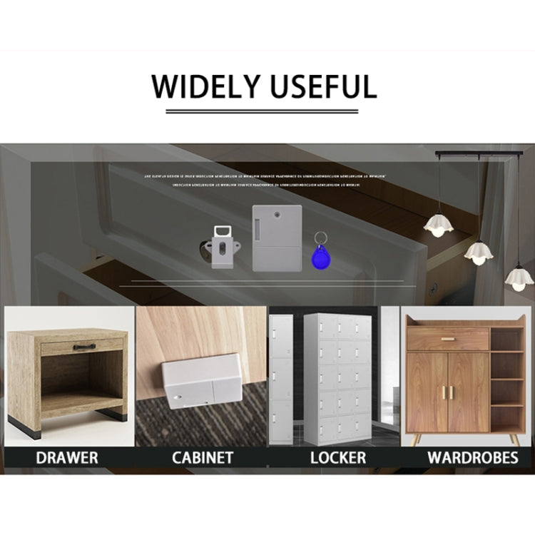 T3 ABS ล็อคการเหนี่ยวนำบัตรแม่เหล็กที่มองไม่เห็นล็อคประตูตู้เดียว, Single, Single Open Cabinet Door