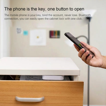 T1 Bluetooth + Tuya APP สมาร์ทลิ้นชักล็อคล็อคที่มองไม่เห็นรองรับการปลดล็อคด้วยรีโมทคอนโทรล, T1 Bluetooth + Tuya APP