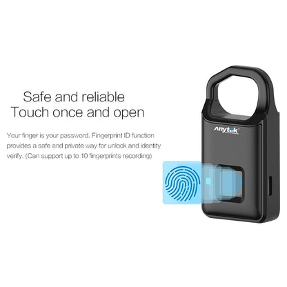 Anytek P4 3.7V Micro USB ชาร์จเซมิคอนดักเตอร์ลายนิ้วมือตรวจจับกุญแจขนาดเล็ก, P4