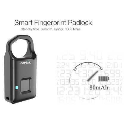 Anytek P4 3.7V Micro USB ชาร์จเซมิคอนดักเตอร์ลายนิ้วมือตรวจจับกุญแจขนาดเล็ก, P4