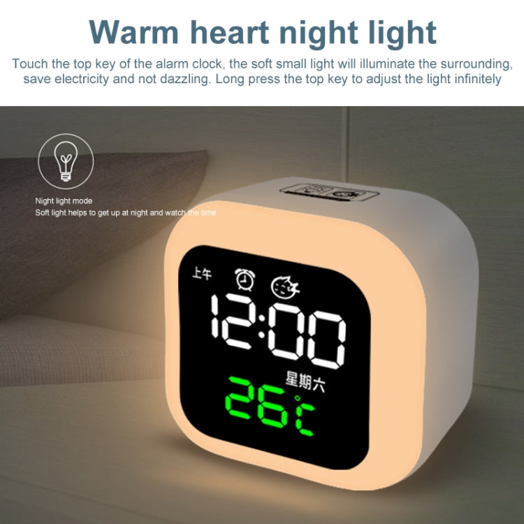 นาฬิกาสมาร์ทโฮม USB พร้อมไฟกลางคืนและฟังก์ชันหน่วยความจำและจอแสดงผล LED, Smart Clock