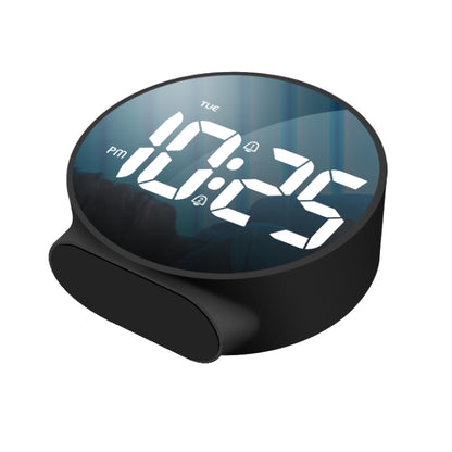 8816 นาฬิกาปลุก LED กระจกทรงกลมแบบ Dual-Purpose, 8816(Black), 8816(White)