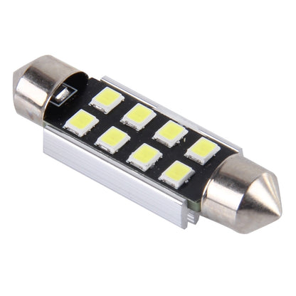 2 ชิ้น 39 มิลลิเมตรพู่ห้อย 3 วัตต์ 300LM แสงสีขาว 8 LED 3528 SMD Canbus โคมไฟอ่านหนังสือรถยนต์ที่ปราศจากข้อผิดพลาด DC 12, 39mm