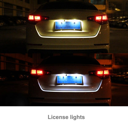 2 ชิ้น 41 มิลลิเมตรพู่ห้อย 3 วัตต์ 300LM แสงสีขาว 8 LED 3528 SMD Canbus โคมไฟอ่านหนังสือรถยนต์ที่ปราศจากข้อผิดพลาด DC 12, 41mm
