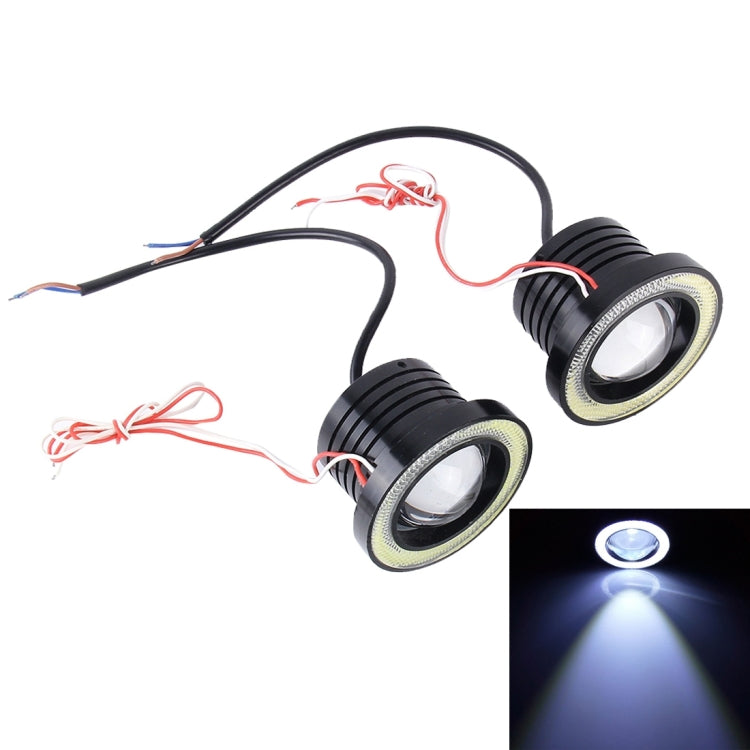 3.0 นิ้ว DC 12V 10W 900LM 6500K รถแองเจิลตาไฟตัดหมอก Foglight (แสงสีขาว + แสงสีขาว), 3.0 inch