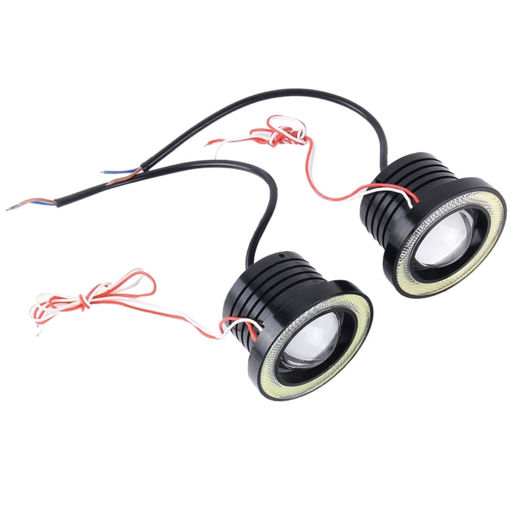 3.0 นิ้ว DC 12V 10W 900LM 6500K รถแองเจิลตาไฟตัดหมอก Foglight (แสงสีขาว + แสงสีขาว), 3.0 inch