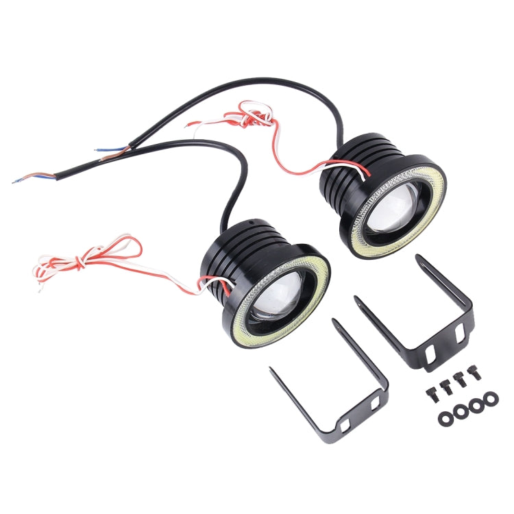 3.0 นิ้ว DC 12V 10W 900LM 6500K รถแองเจิลตาไฟตัดหมอก Foglight (แสงสีขาว + แสงสีขาว), 3.0 inch