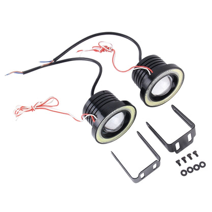 3.0 นิ้ว DC 12V 10W 900LM 6500K รถแองเจิลตาไฟตัดหมอก Foglight (แสงสีขาว + แสงสีขาว), 3.0 inch