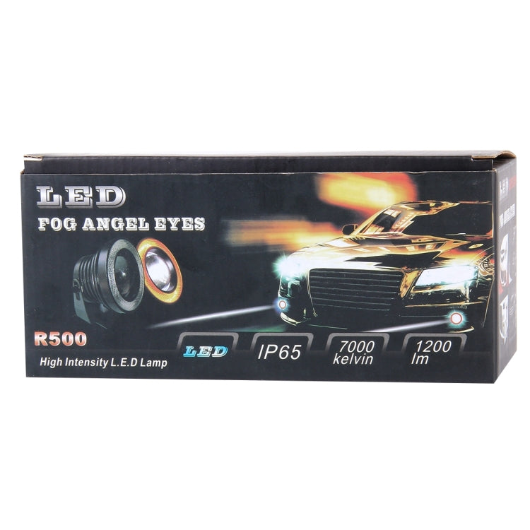3.0 นิ้ว DC 12V 10W 900LM 6500K รถแองเจิลตาไฟตัดหมอก Foglight (แสงสีขาว + แสงสีขาว), 3.0 inch