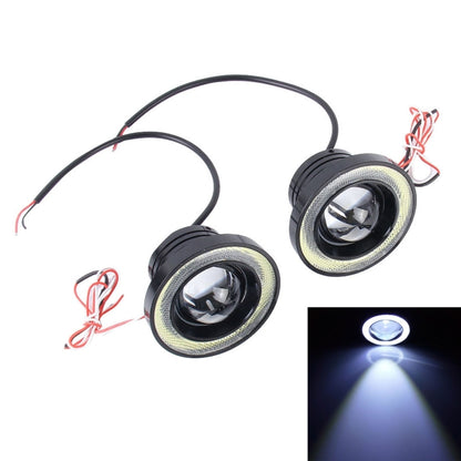 3.5 นิ้ว DC 12V 10W 900LM 7000K รถแองเจิลตาไฟตัดหมอก Foglight (แสงสีขาว + แสงสีขาว), 3.5 inch