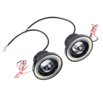 3.5 นิ้ว DC 12V 10W 900LM 7000K รถแองเจิลตาไฟตัดหมอก Foglight (แสงสีขาว + แสงสีขาว), 3.5 inch