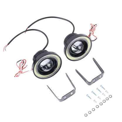 3.5 นิ้ว DC 12V 10W 900LM 7000K รถแองเจิลตาไฟตัดหมอก Foglight (แสงสีขาว + แสงสีขาว), 3.5 inch