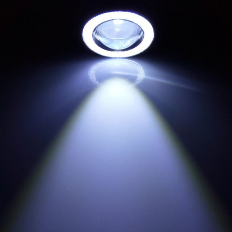 3.5 นิ้ว DC 12V 10W 900LM 7000K รถแองเจิลตาไฟตัดหมอก Foglight (แสงสีขาว + แสงสีขาว), 3.5 inch