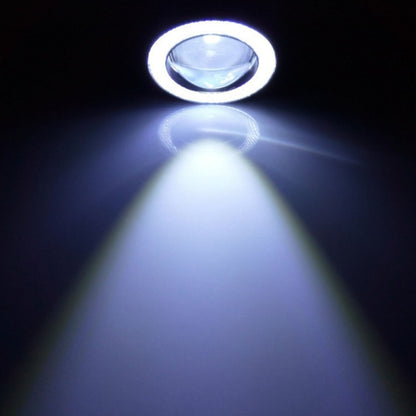 3.5 นิ้ว DC 12V 10W 900LM 7000K รถแองเจิลตาไฟตัดหมอก Foglight (แสงสีขาว + แสงสีขาว), 3.5 inch
