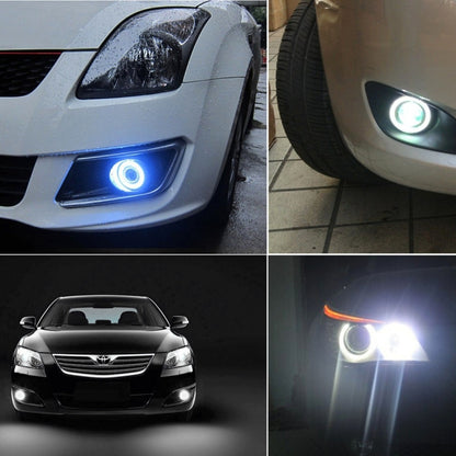 3.5 นิ้ว DC 12V 10W 900LM 7000K รถแองเจิลตาไฟตัดหมอก Foglight (แสงสีขาว + แสงสีขาว), 3.5 inch
