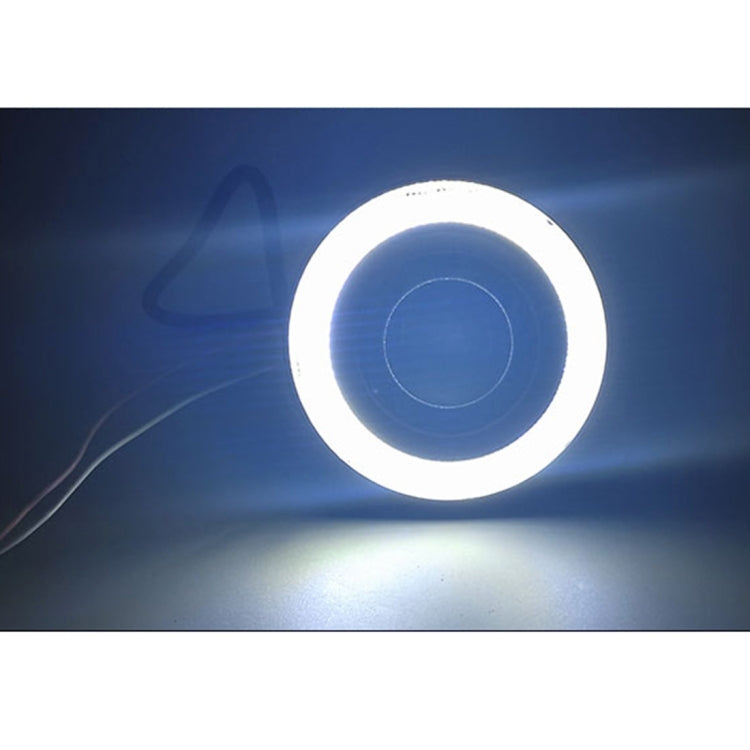 2 ชิ้น 2.5 นิ้ว DC12-24V 10W 900LM 6500K รถแองเจิลตาไฟตัดหมอก Foglight ความยาวสายเคเบิล: 20 ซม. (แสงสีขาว + แสงสีขาว), 2.5 inch 10W 900LM/6500K  White+White
