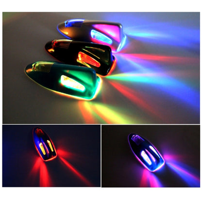 พลังงานแสงอาทิตย์สีสันสดใส Anti Collision Shark Fin ไฟท้ายรถ LED ไฟเตือนแฟลชไฟเตือน