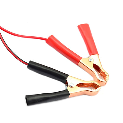 สายเคเบิลอะแดปเตอร์คลิปแบตเตอรี่สำหรับจุดบุหรี่ในรถยนต์ 12-24V (แดง + ดำ), 12-24V