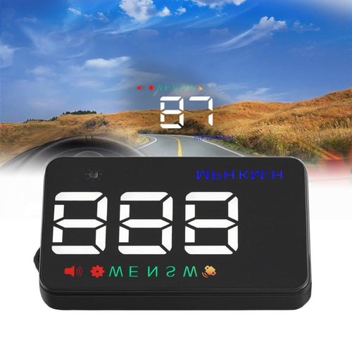 Geyiren A5 HUD 3.5 นิ้วรถ Head Up Display พร้อมระบบ GPS, จอแสดงผลสองโหมด, เซนเซอร์ตรวจจับแสง, ความเร็ว KM/h MPH, เข็มทิศ, สัญญาณเตือนความเร็ว, A5(Black), A5 (Green Light)