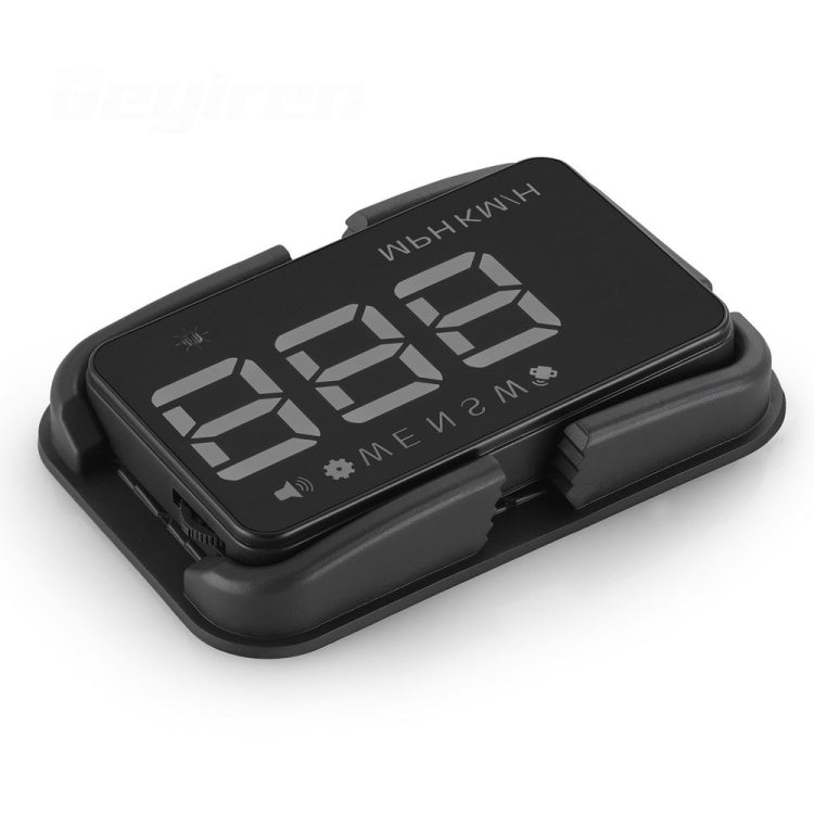 Geyiren A5 HUD 3.5 นิ้วรถ Head Up Display พร้อมระบบ GPS, จอแสดงผลสองโหมด, เซนเซอร์ตรวจจับแสง, ความเร็ว KM/h MPH, เข็มทิศ, สัญญาณเตือนความเร็ว, A5(Black), A5 (Green Light)
