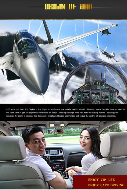 Geyiren A5 HUD 3.5 นิ้วรถ Head Up Display พร้อมระบบ GPS, จอแสดงผลสองโหมด, เซนเซอร์ตรวจจับแสง, ความเร็ว KM/h MPH, เข็มทิศ, สัญญาณเตือนความเร็ว, A5(Black), A5 (Green Light)