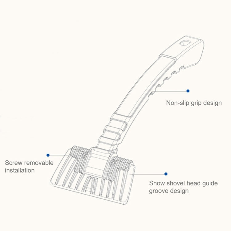 รถ Snow Shovel Auto ICE Scraper ฤดูหนาวแผนที่ความปลอดภัยเครื่องมือทำความสะอาด Defrost Deicing กำจัดฝนน้ำแปรงหิมะ, Ice Scraper