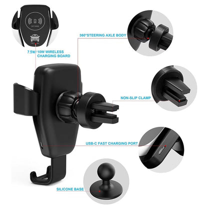 แท่นชาร์จไร้สายในรถยนต์ แท่นชาร์จไร้สาย Qi Standard Wireless Charger