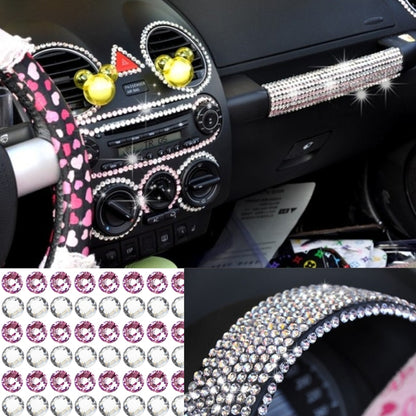 ตกแต่งเพชรคริสตัลแวววาว 4 มม. / สติกเกอร์ Rhinestone ส่องแสงสำหรับสติ๊กเกอร์ติดรถยนต์และเครื่องประดับโทรศัพท์มือถือ