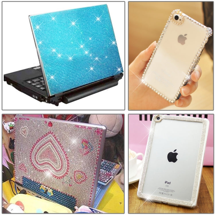 ตกแต่งเพชรคริสตัลแวววาว 4 มม. / สติกเกอร์ Rhinestone ส่องแสงสำหรับสติ๊กเกอร์ติดรถยนต์และเครื่องประดับโทรศัพท์มือถือ