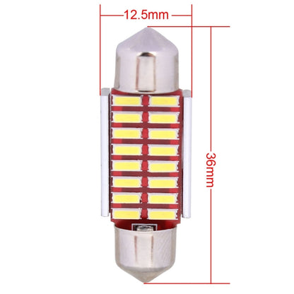 2 ชิ้นพู่ห้อย 36 มิลลิเมตร 2 วัตต์ 160LM แสงสีขาว 16 LED SMD 4014 ข้อผิดพลาดฟรีไฟป้ายทะเบียนรถหลอดไฟ, 36mm