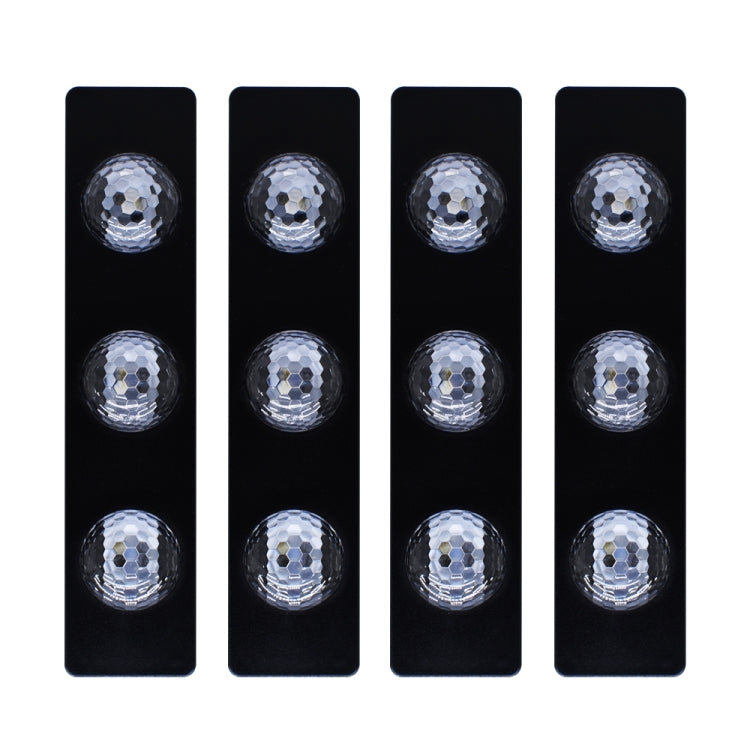 4 in 1 3.2W 12 LEDs RGB รถ พื้นภายในตกแต่งบรรยากาศโคมไฟนีออนที่มีสีสันพร้อมรีโมทคอนโทรลไร้สายและฟังก์ชั่นควบคุมเสียง, A12