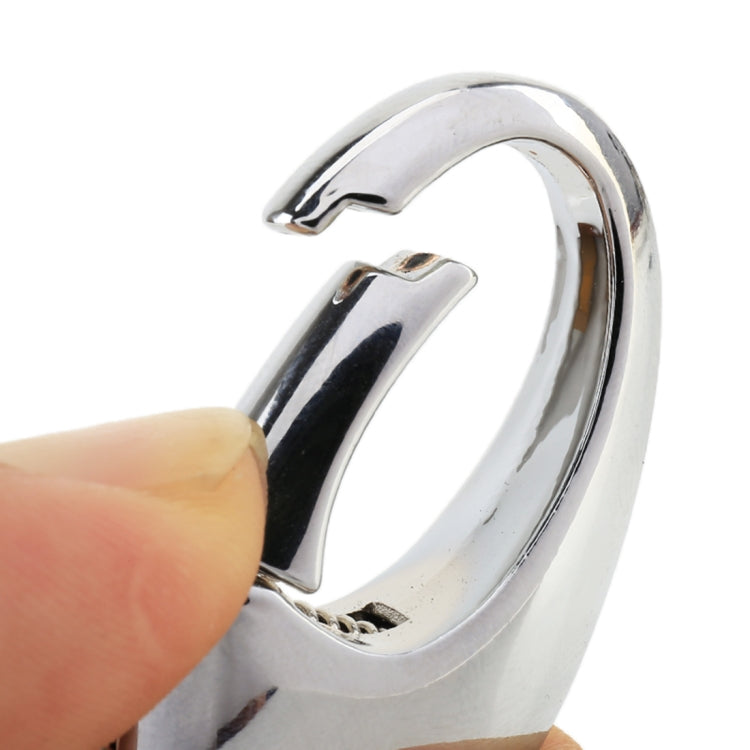ที่ใส่กุญแจโลหะรถยนต์พร้อมวงแหวนสองวง, Key Holder With Two Rings(Black)