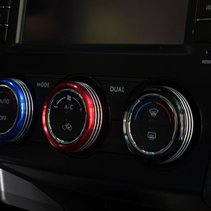 3 ชิ้น รถ อลูมิเนียมเครื่องปรับอากาศ ลูกบิด เคส สำหรับ Subaru, For Subaru(Black), For Subaru(Blue), For Subaru(Red), For Subaru(Silver)