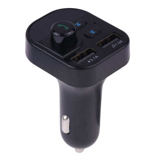 805E การชาร์จ USB แบบคู่เครื่องส่งสัญญาณ FM Bluetooth เครื่องเล่นเพลง MP3 ชุดอุปกรณ์ติดรถยนต์รองรับการโทรแบบแฮนด์ฟรีและอ่านการ์ด TF / U Disk Music, 805E