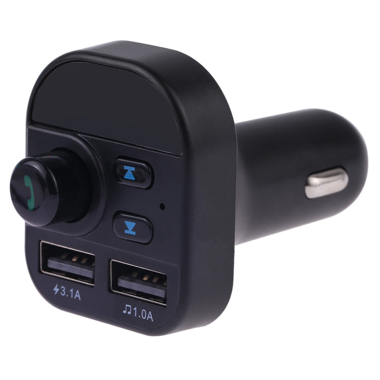 805E การชาร์จ USB แบบคู่เครื่องส่งสัญญาณ FM Bluetooth เครื่องเล่นเพลง MP3 ชุดอุปกรณ์ติดรถยนต์รองรับการโทรแบบแฮนด์ฟรีและอ่านการ์ด TF / U Disk Music, 805E