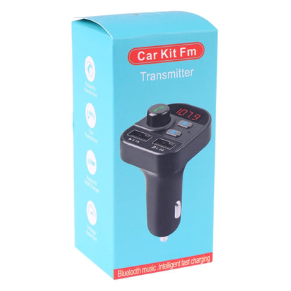 805E การชาร์จ USB แบบคู่เครื่องส่งสัญญาณ FM Bluetooth เครื่องเล่นเพลง MP3 ชุดอุปกรณ์ติดรถยนต์รองรับการโทรแบบแฮนด์ฟรีและอ่านการ์ด TF / U Disk Music, 805E