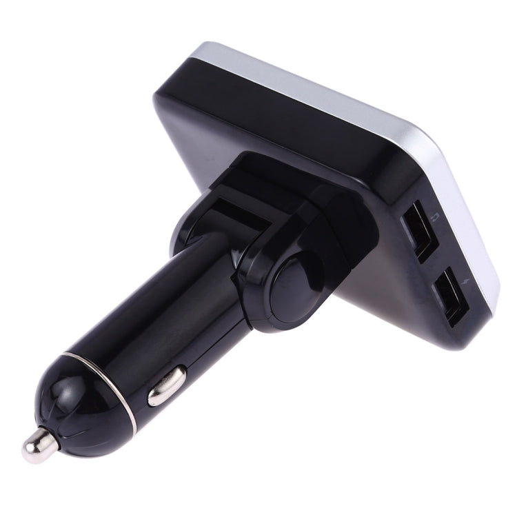 BC32 การชาร์จ USB แบบคู่ Bluetooth เครื่องชาร์จในรถยนต์แบบแฮนด์ฟรีเครื่องส่งสัญญาณ FM เครื่องเล่นเพลง MP3 ชุดอุปกรณ์ติดรถยนต์รองรับการโทรแบบแฮนด์ฟรีและการบันทึก Micro SD และการตรวจจับแรงดันไฟฟ้า, BC32