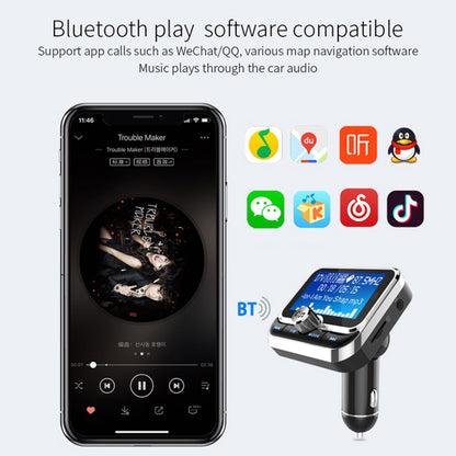 BC32 การชาร์จ USB แบบคู่ Bluetooth เครื่องชาร์จในรถยนต์แบบแฮนด์ฟรีเครื่องส่งสัญญาณ FM เครื่องเล่นเพลง MP3 ชุดอุปกรณ์ติดรถยนต์รองรับการโทรแบบแฮนด์ฟรีและการบันทึก Micro SD และการตรวจจับแรงดันไฟฟ้า, BC32