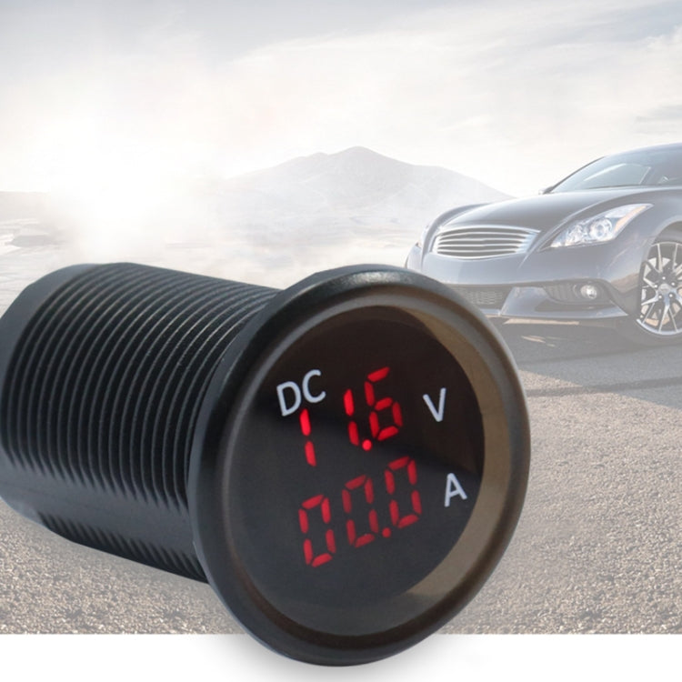 B3613 IP67 กันน้ำรถยนต์โมดิฟาย 4.5-30V โวลต์มิเตอร์ + แอมมิเตอร์, B3613