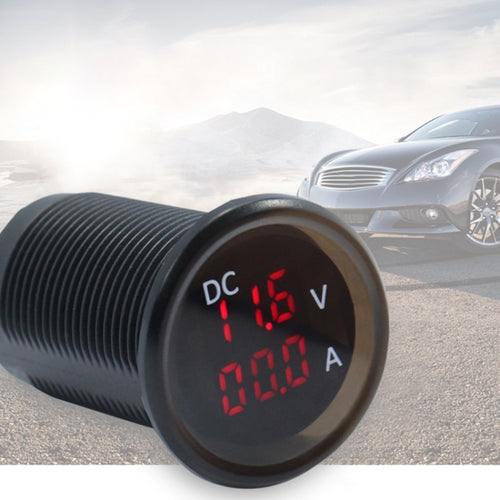 B3613 IP67 กันน้ำรถยนต์โมดิฟาย 4.5-30V โวลต์มิเตอร์ + แอมมิเตอร์, B3613