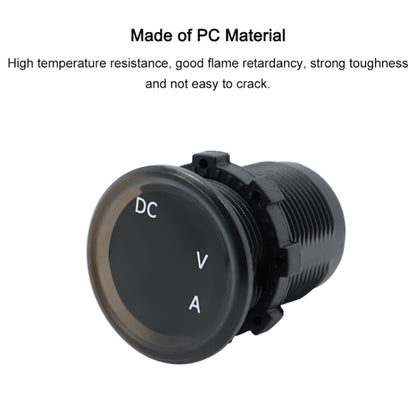 B3613 IP67 กันน้ำรถยนต์โมดิฟาย 4.5-30V โวลต์มิเตอร์ + แอมมิเตอร์, B3613