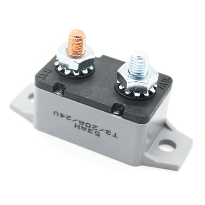 F3088-40A 40A คู่มือรีเซ็ต Circuit Breaker ขาสั้นคู่พร้อม Bolt 12/24V, 40A