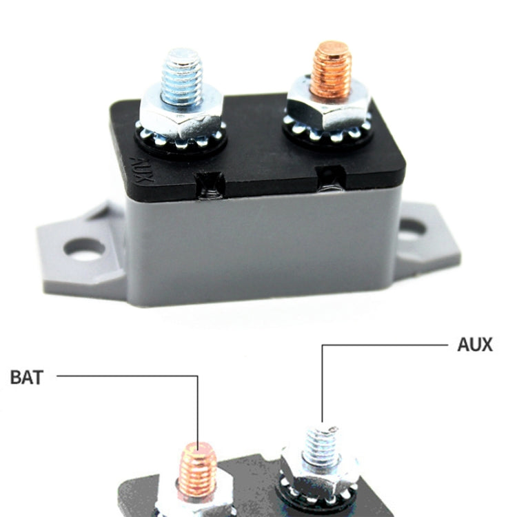 F3088-40A 40A คู่มือรีเซ็ต Circuit Breaker ขาสั้นคู่พร้อม Bolt 12/24V, 40A