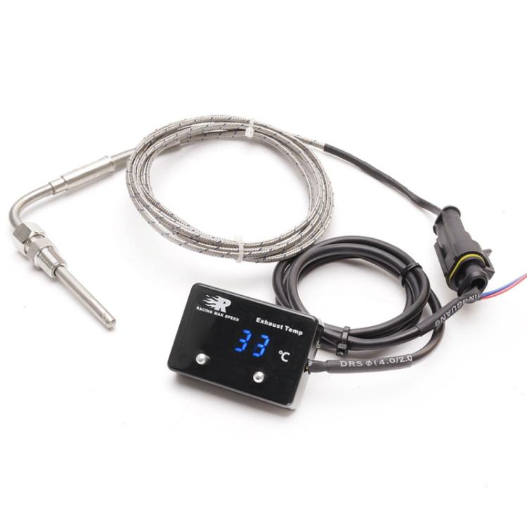 CNSPEED เครื่องวัดอุณหภูมิแก๊สท้ายรถยนต์พร้อมเซนเซอร์ P-ETM-01, Car Tail Gas Digital Display Thermometer