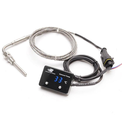 CNSPEED เครื่องวัดอุณหภูมิแก๊สท้ายรถยนต์พร้อมเซนเซอร์ P-ETM-01, Car Tail Gas Digital Display Thermometer