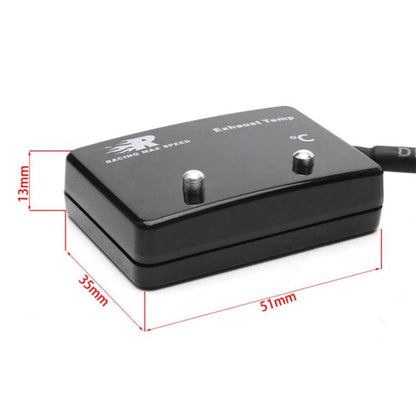 CNSPEED เครื่องวัดอุณหภูมิแก๊สท้ายรถยนต์พร้อมเซนเซอร์ P-ETM-01, Car Tail Gas Digital Display Thermometer