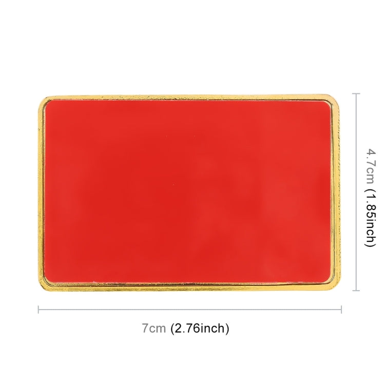 Universal Car Canada Flag รูปสี่เหลี่ยมผืนผ้า VIP โลหะสติกเกอร์ตกแต่ง, Canada Flag (Gold)