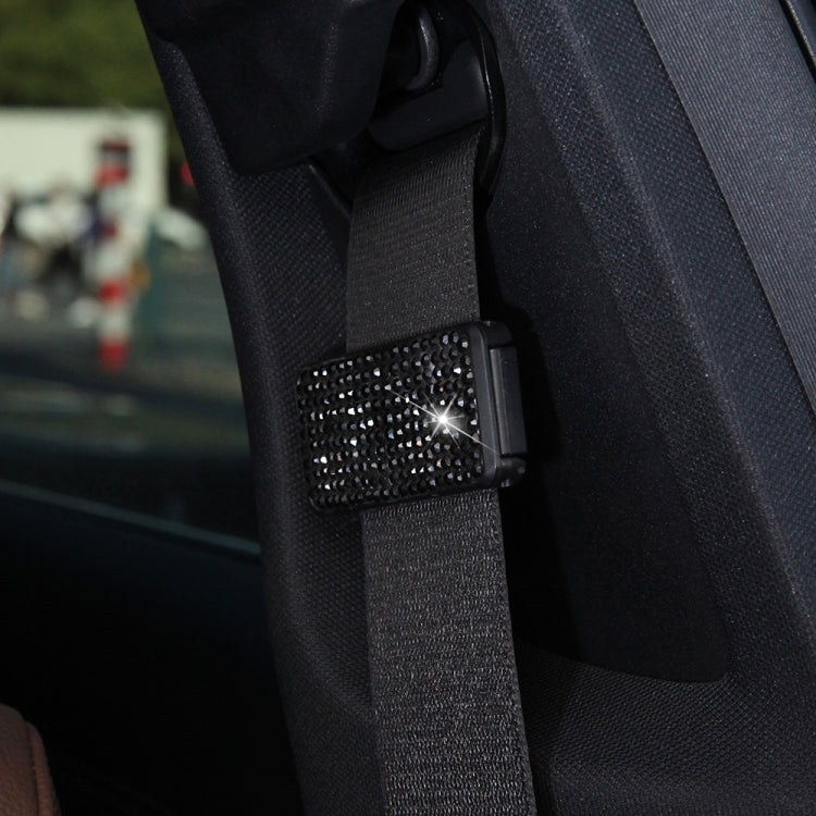 รถ เข็มขัดนิรภัยคริสตัลคลิปผู้ให้บริการกระชับตัวควบคุม, Crystal Black