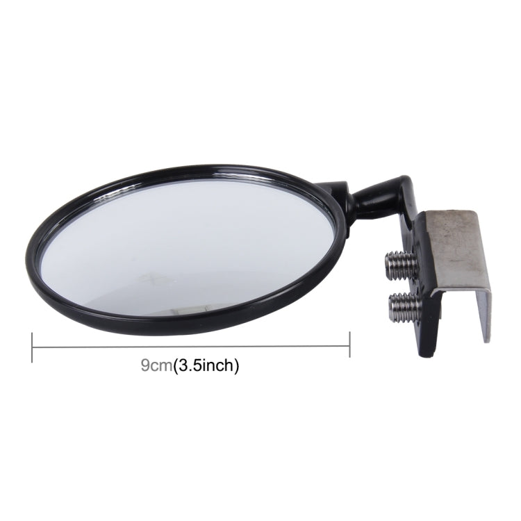 กระจกมองข้างปรับมุมกว้างบริเวณคนตาบอดด้านหน้ารถยนต์, Black Right Side, Silver Left Side